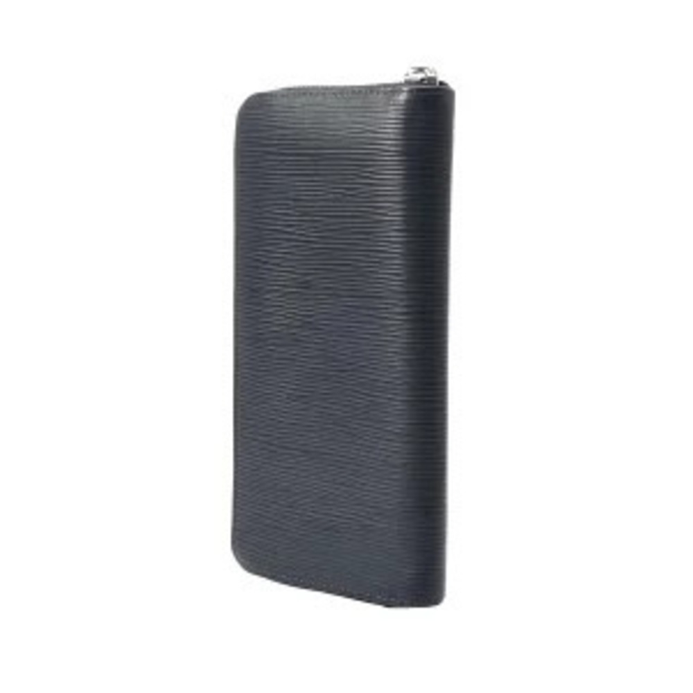 Louis Vuitton Leather Vertical Epi Marine Blue Zippy Long Blue Wallet Blue